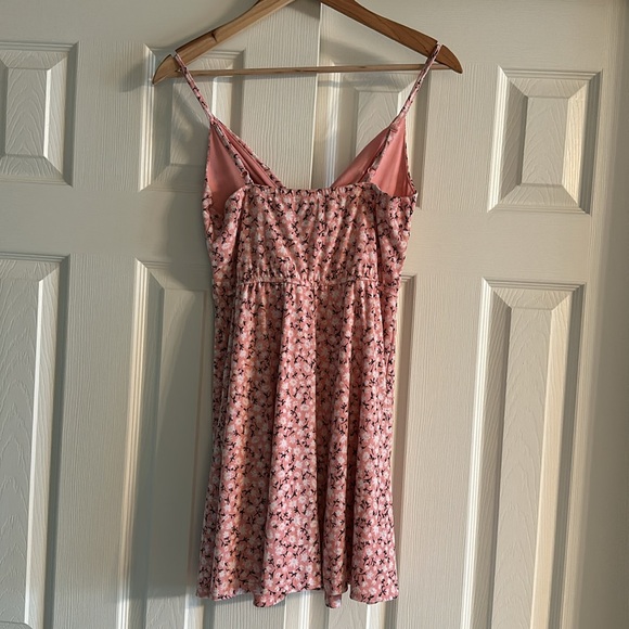 Francesca’s Blue Rain Floral Mini Dress - Picture 2 of 10